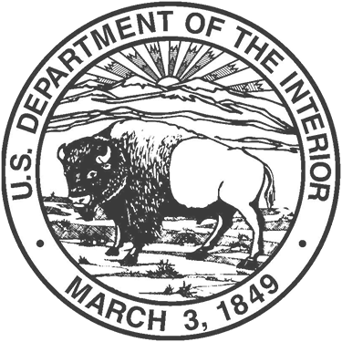 Department of the Interior Seal Grayscale