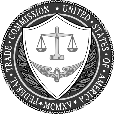 Federal Trade Commission Seal Grayscale